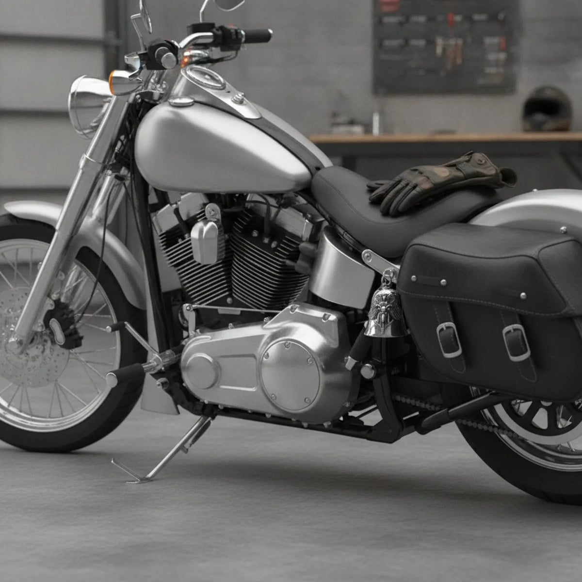 Porte-clés Ailes d'Ange Motard Punk