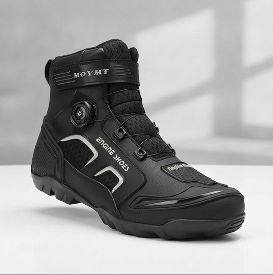Bottes Moto Cuir Homme Antidérapantes