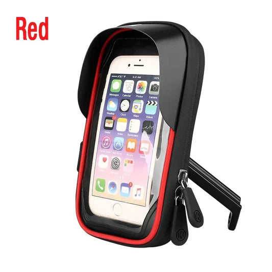 Support GPS Étanche Moto Vélo Rouge