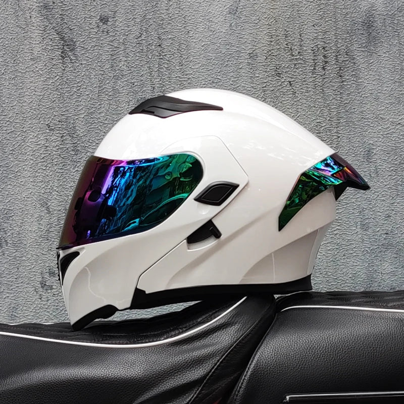 Casque intégral ORZ New DOT à double lentille de qualité