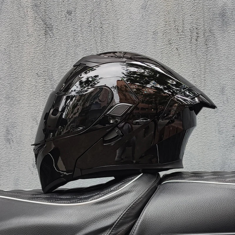 Casque intégral ORZ New DOT à double lentille de qualité