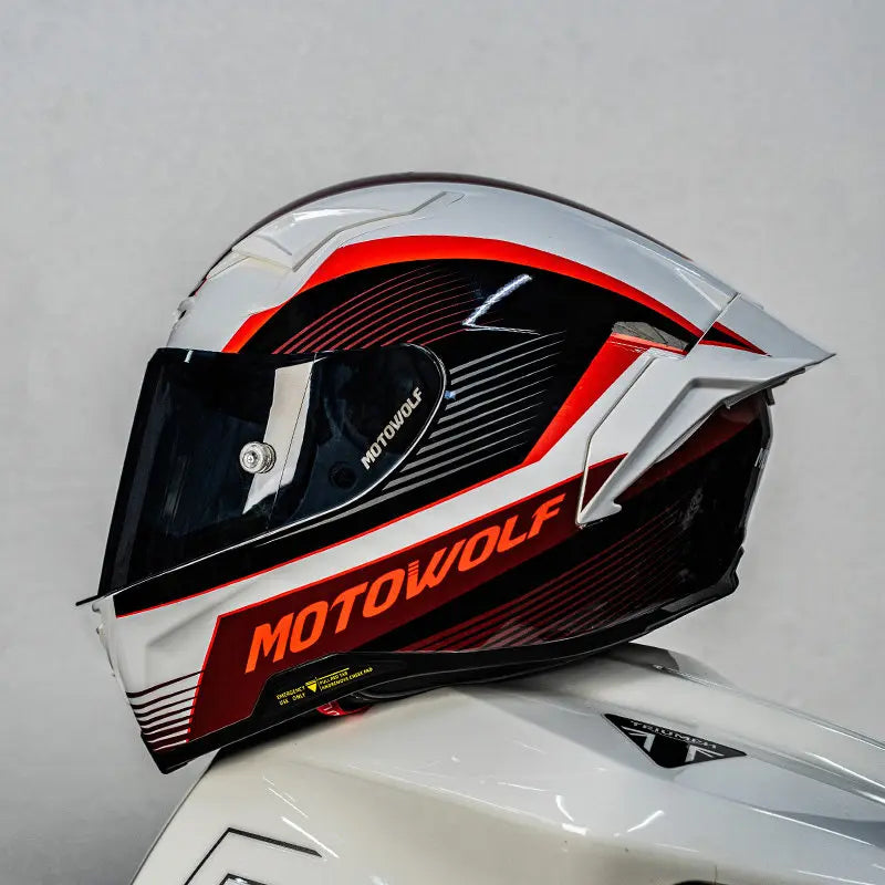Casque de moto MOTOWOLF H1 integral pour hommes et femme