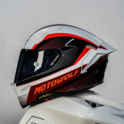 Casque de moto MOTOWOLF H1 integral pour hommes et femme