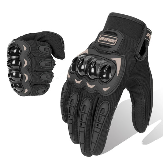 Gants Moto Été Tactiles Noirs