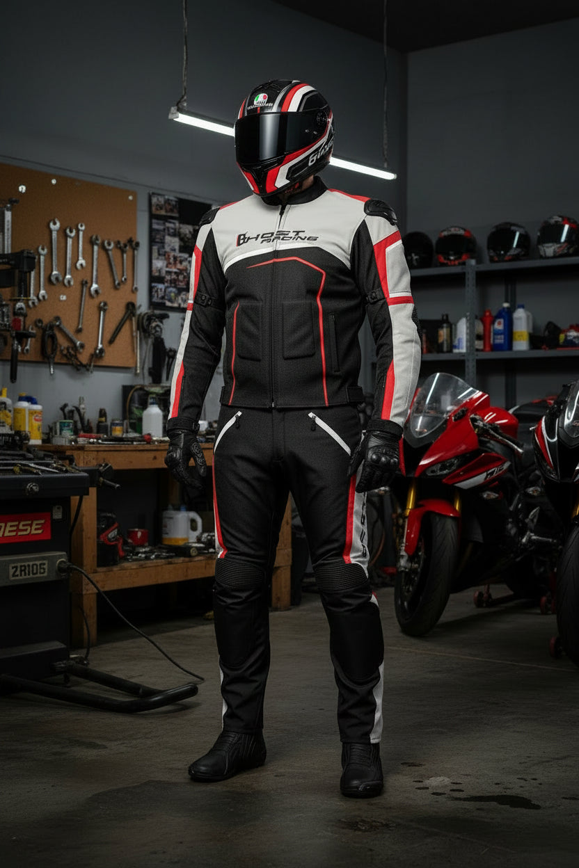 Ensemble Veste & Pantalon Moto GHOST RACING