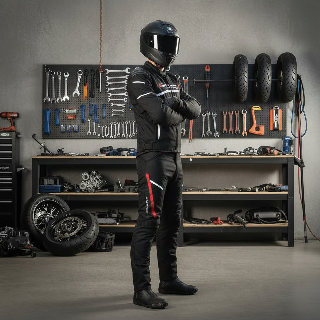 Ensemble Veste & Pantalon Moto GHOST RACING