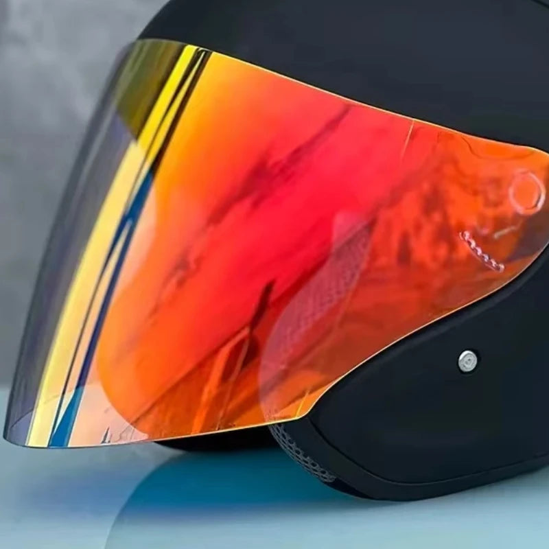 Casque demi-Ram4 noir mat pour hommes et femmes
