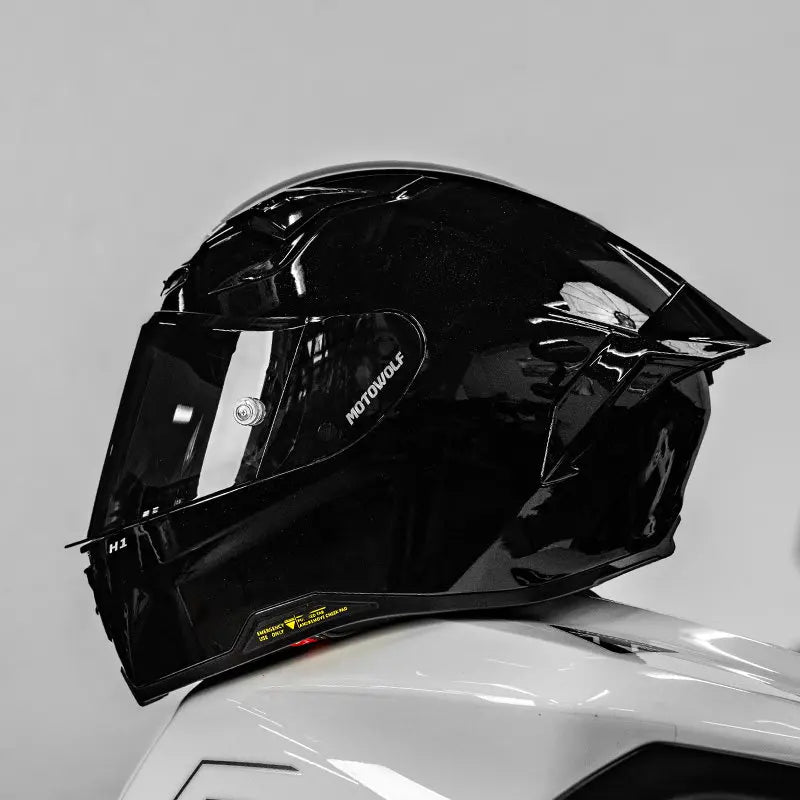 Casque de moto MOTOWOLF H1 integral pour hommes et femme