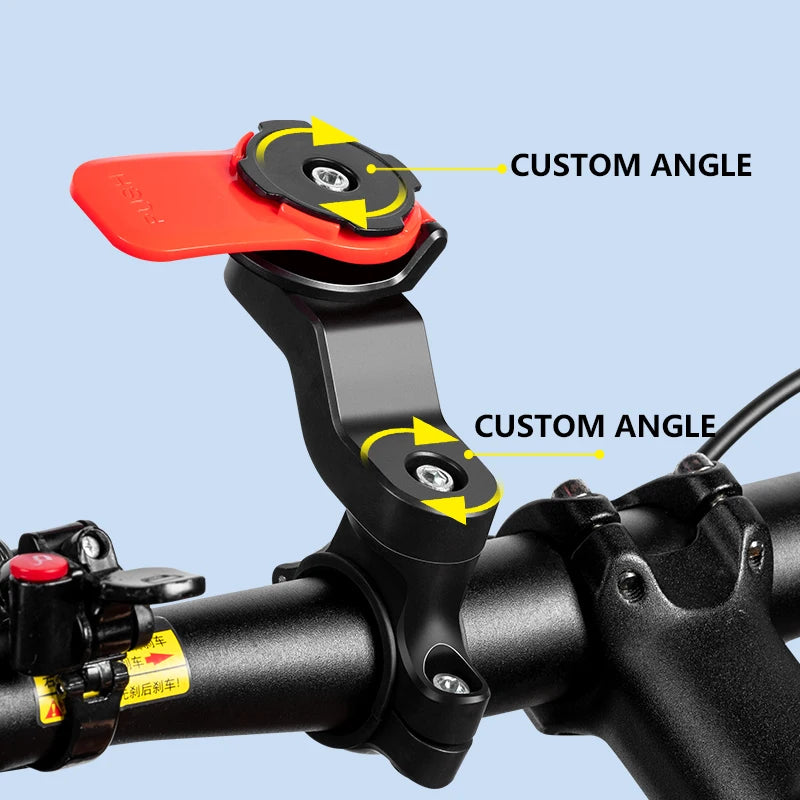Motorcycle Rearview Mirror Phone Holder with Shock Absorber Universal Bracket Suitable for Most Motorcycles and Bicycles