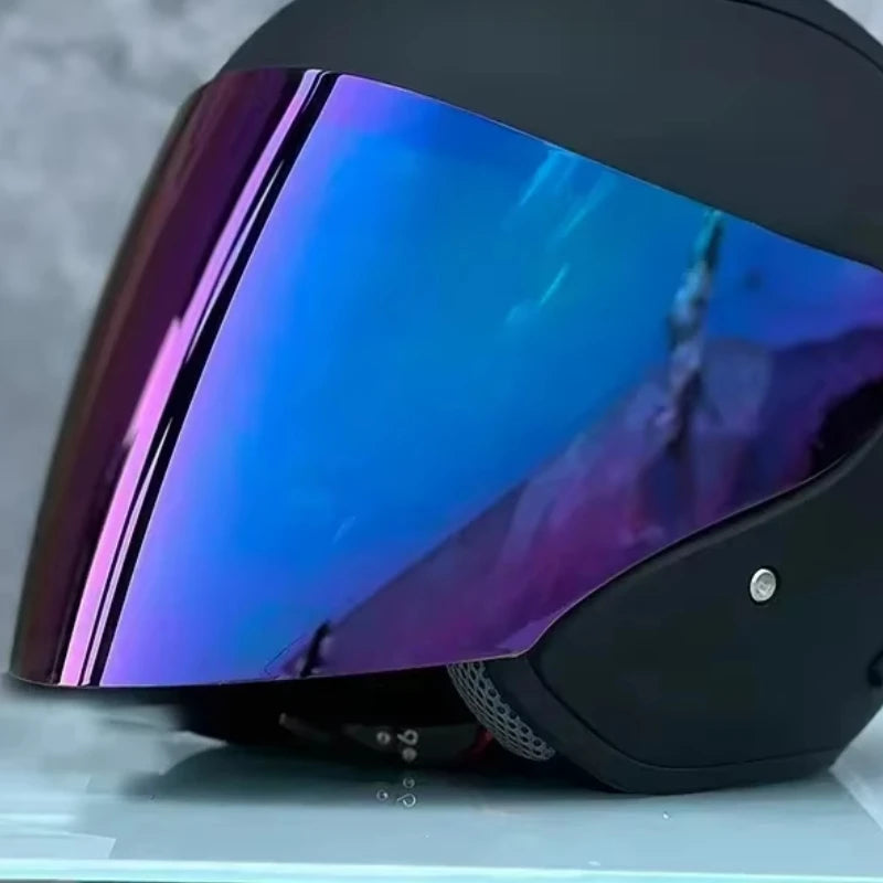 Casque demi-Ram4 noir mat pour hommes et femmes