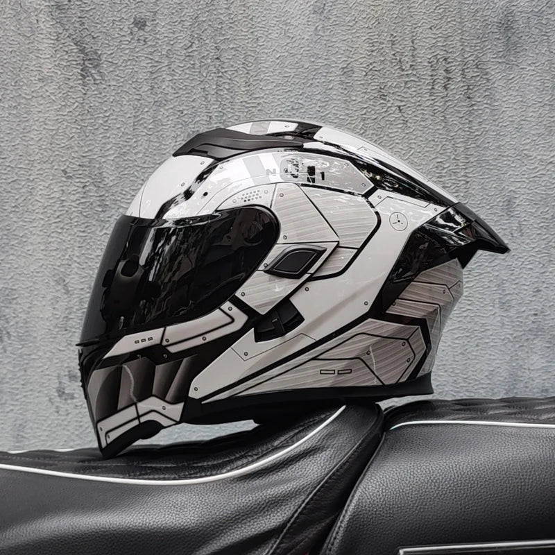 Casque intégral ORZ New DOT à double lentille de qualité