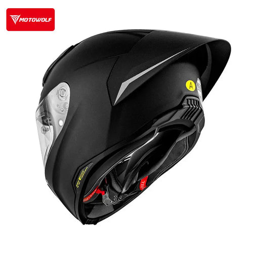 Casque de moto MOTOWOLF H1 integral pour hommes et femme