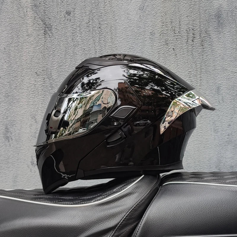 Casque intégral ORZ New DOT à double lentille de qualité