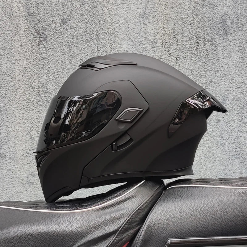 Casque intégral ORZ New DOT à double lentille de qualité