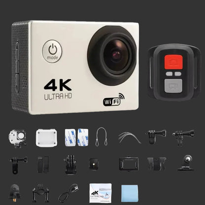 4K Camera d'action 1080P/30FPS WiFi