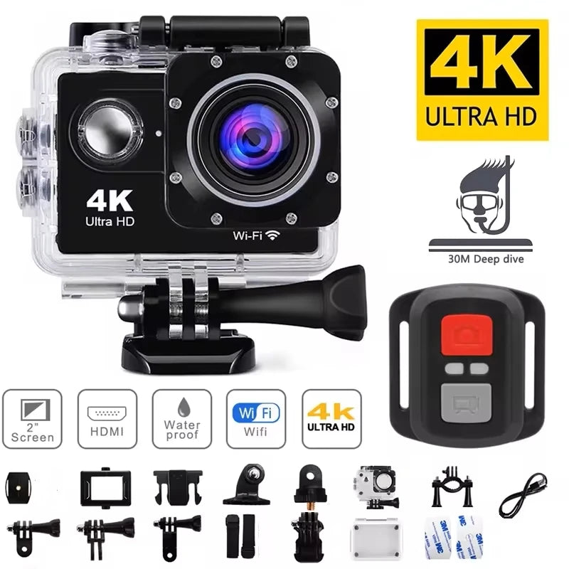 4K Action Camera 1080P/30FPS WiFi