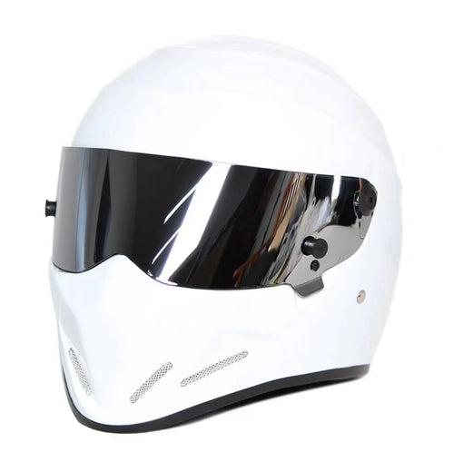 Casque Moto Intégral STIG DOT Argent