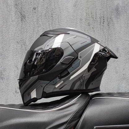 Casque intégral ORZ New DOT à double lentille de qualité