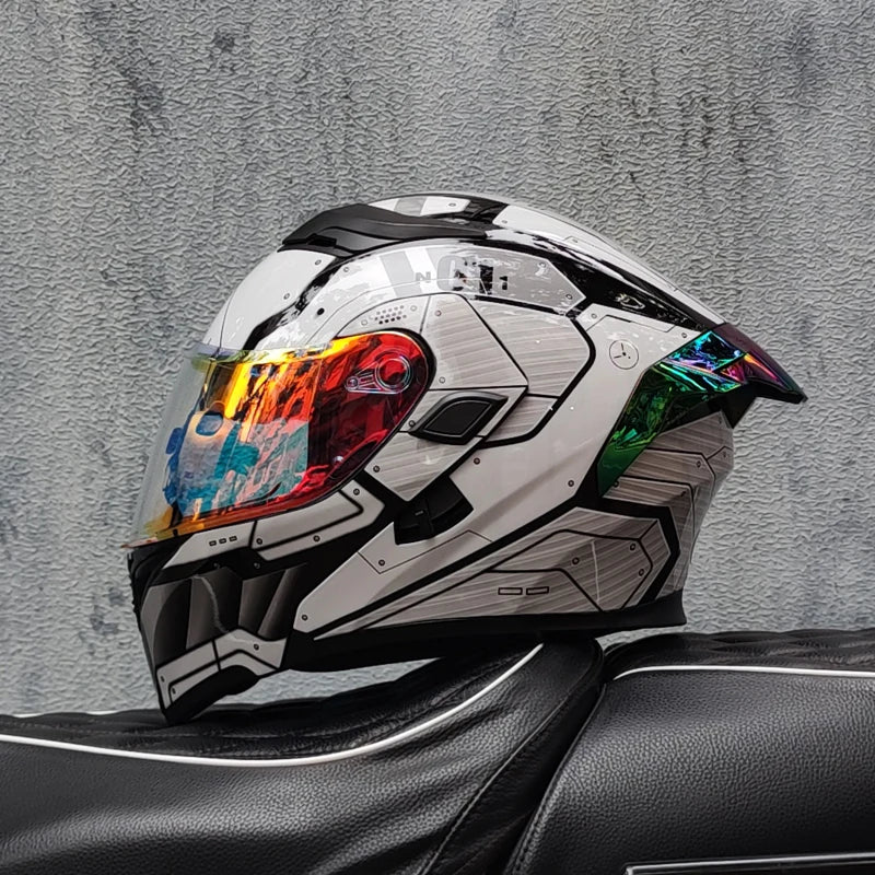 Casque intégral ORZ New DOT à double lentille de qualité