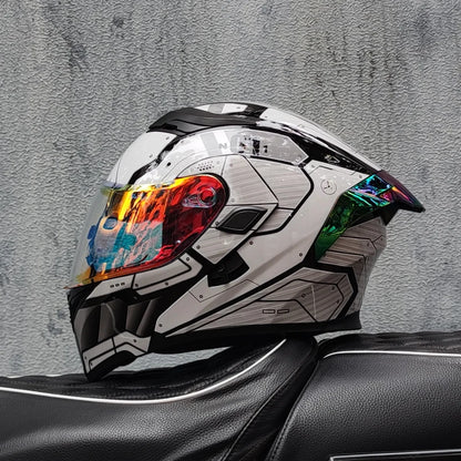 Casque intégral ORZ New DOT à double lentille de qualité