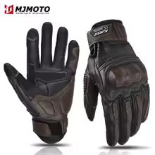 Gants Moto Cuir Rétro Perforé CE