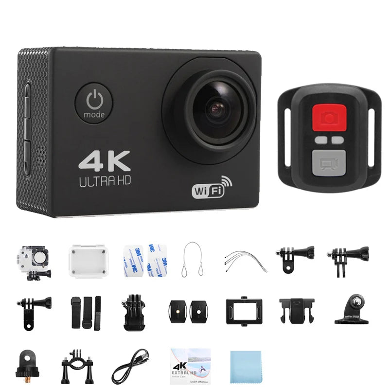 4K Action Camera 1080P/30FPS WiFi