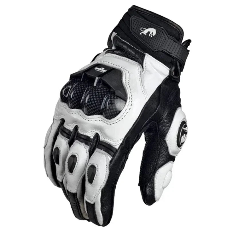 Gants Moto Hiver Imperméables Blancs