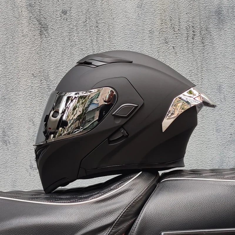 Casque intégral ORZ New DOT à double lentille de qualité