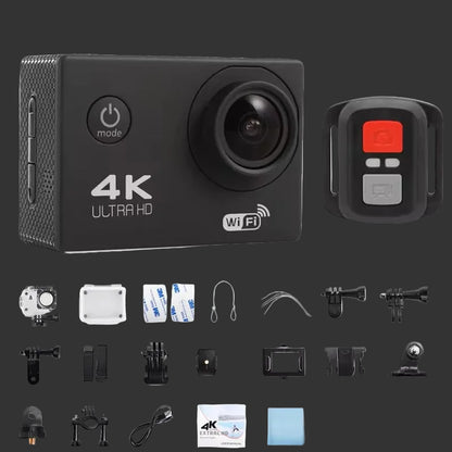 4K Camera d'action 1080P/30FPS WiFi