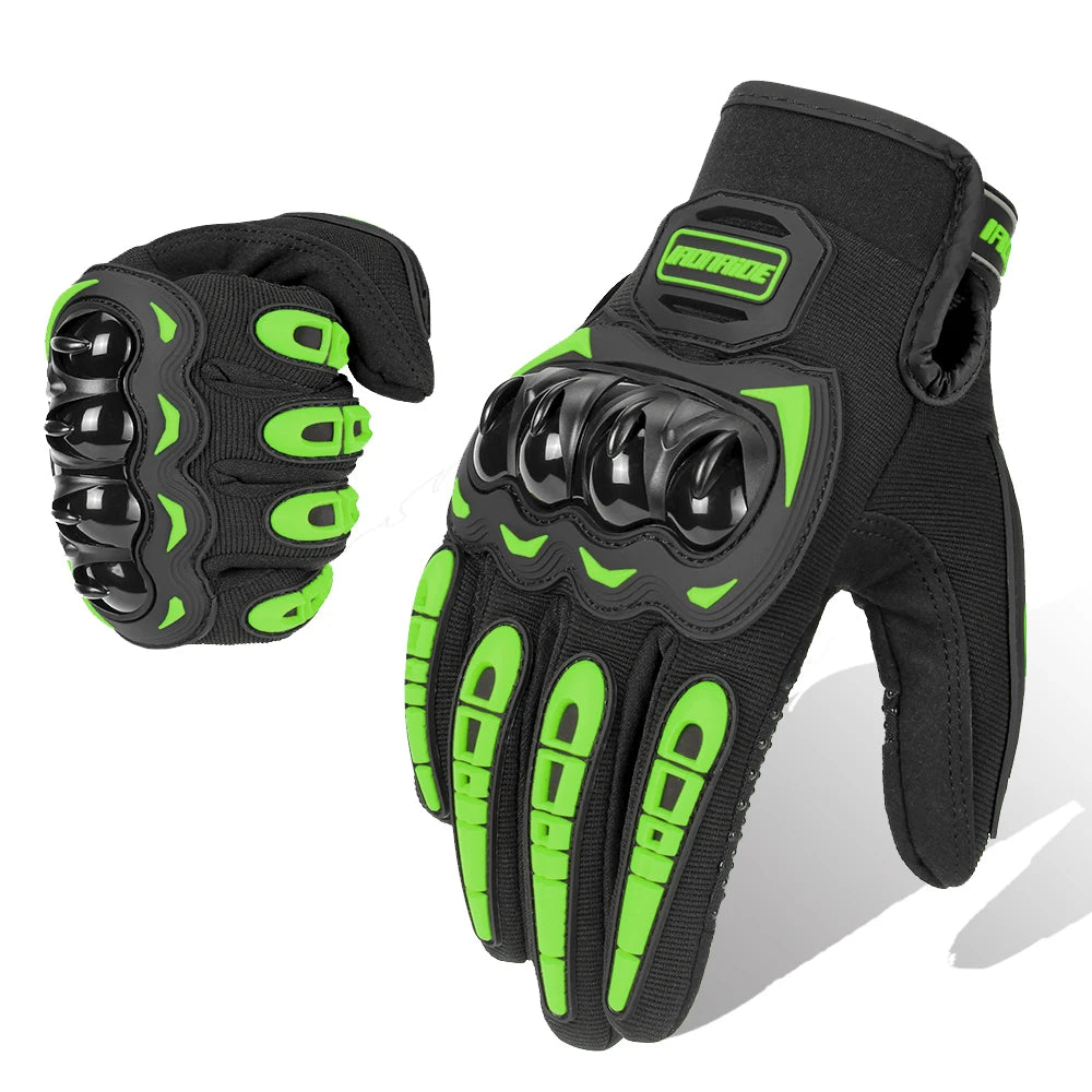 Gants Moto Été SU-04 Green Tactiles
