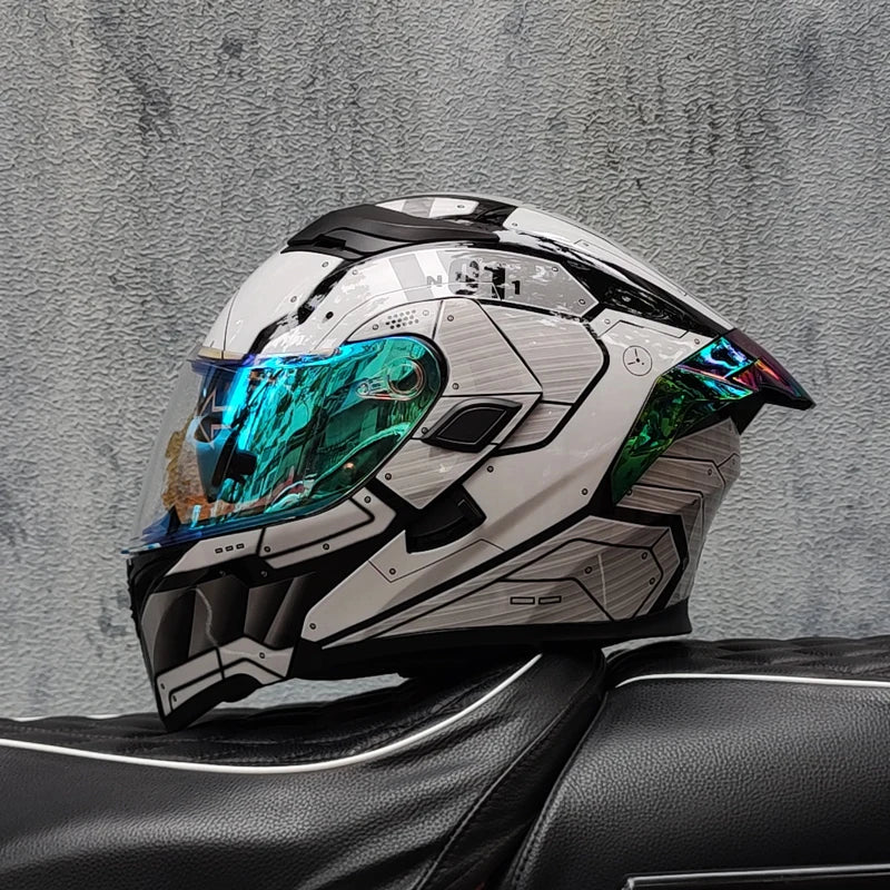 Casque intégral ORZ New DOT à double lentille de qualité