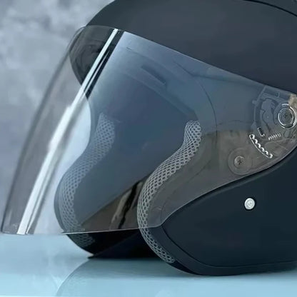 Casque demi-Ram4 noir mat pour hommes et femmes