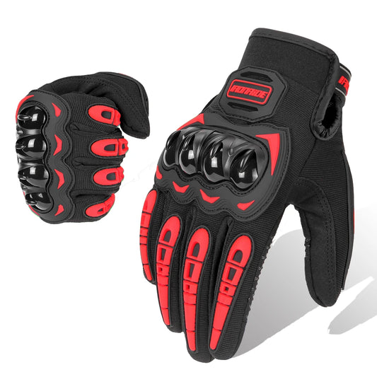 Gants Moto Été SU-04 Rouges Tactiles