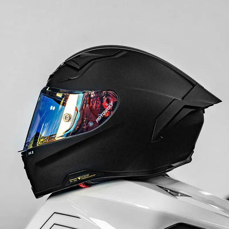 Casque de moto MOTOWOLF H1 integral pour hommes et femme