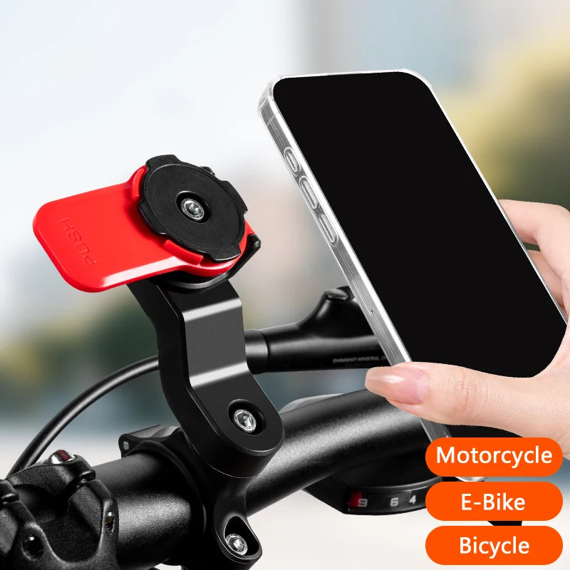 Motorcycle Rearview Mirror Phone Holder with Shock Absorber Universal Bracket Suitable for Most Motorcycles and Bicycles
