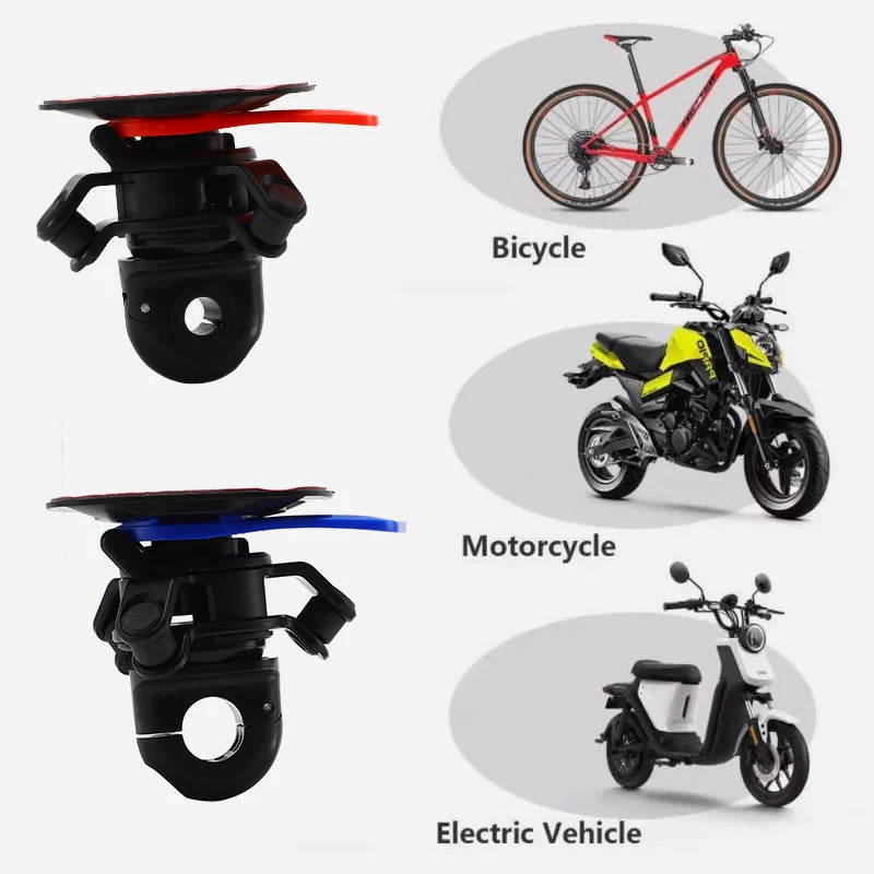 Motorcycle Rearview Mirror Phone Holder with Shock Absorber Universal Bracket Suitable for Most Motorcycles and Bicycles