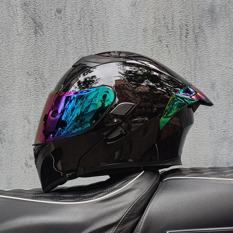 Casque intégral ORZ New DOT à double lentille de qualité