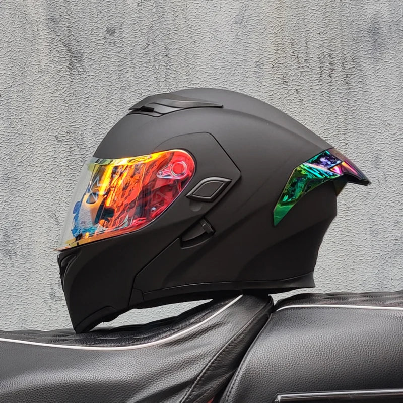 Casque intégral ORZ New DOT à double lentille de qualité