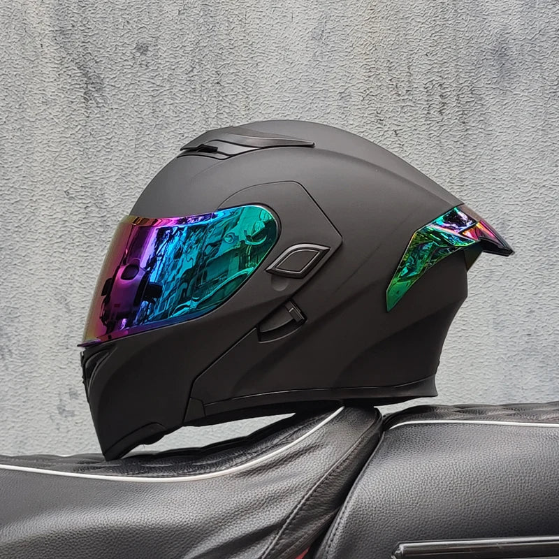 Casque intégral ORZ New DOT à double lentille de qualité