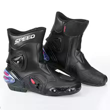 Bottes Moto Homme Cuir Microfibre