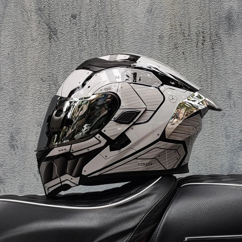 Casque intégral ORZ New DOT à double lentille de qualité