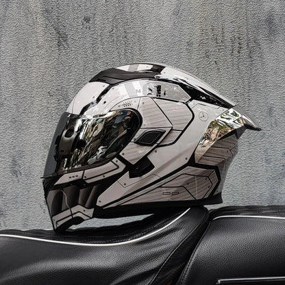 Casque intégral ORZ New DOT à double lentille de qualité