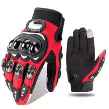 Gants Moto Été SU-05 Rouges Tactiles