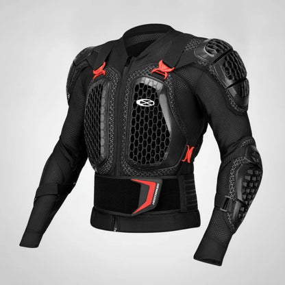 Veste Armure Motocross Protection CE Rouge