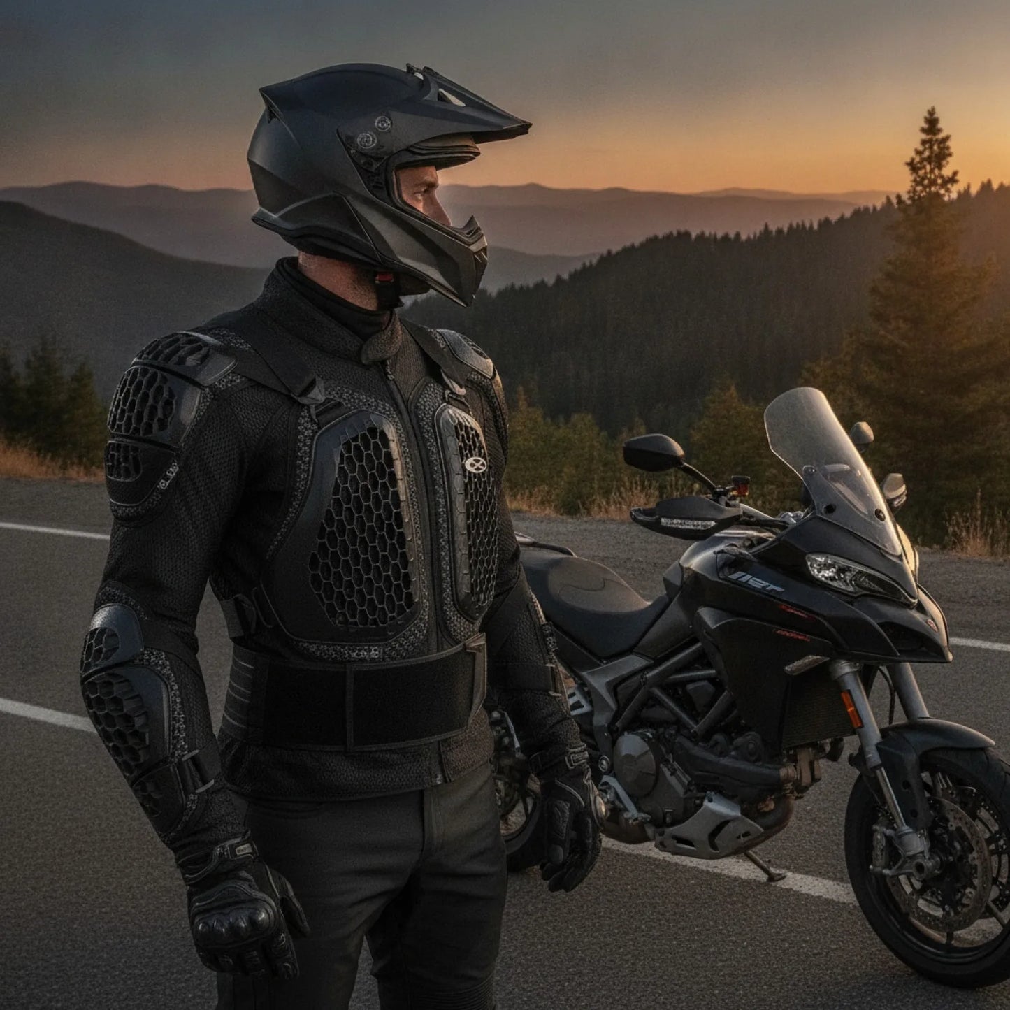 Veste d'Armure Moto Tout-Terrain CE