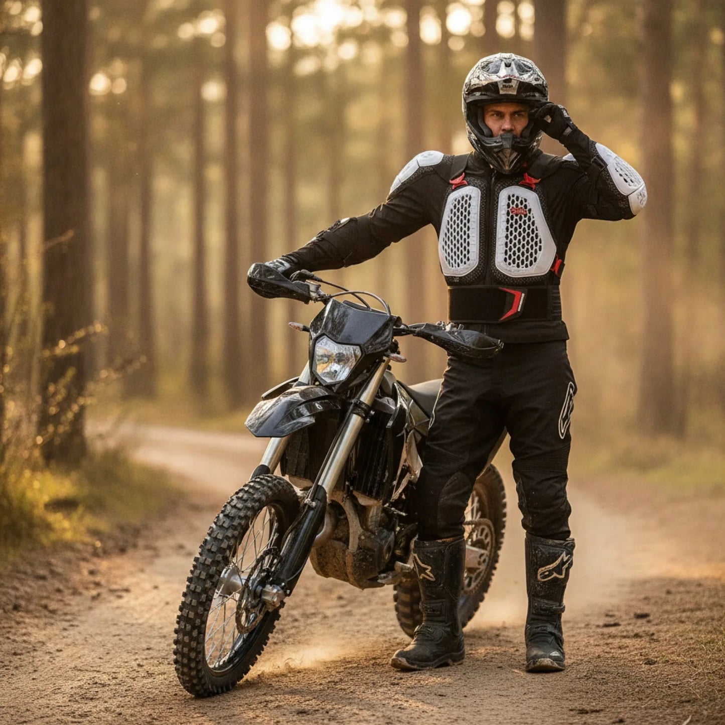 Veste Armure Motocross MC1022 WH