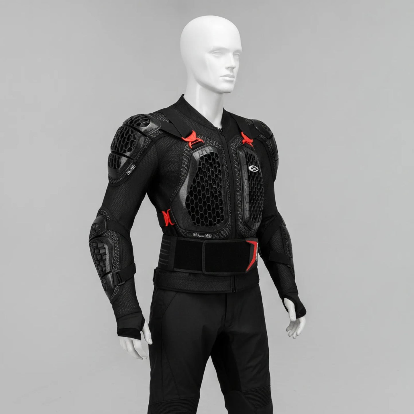 Veste Armure Motocross Protection CE Rouge